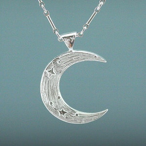 Chaîne et pendentif lune et étoile - Bijoux femme/Colliers