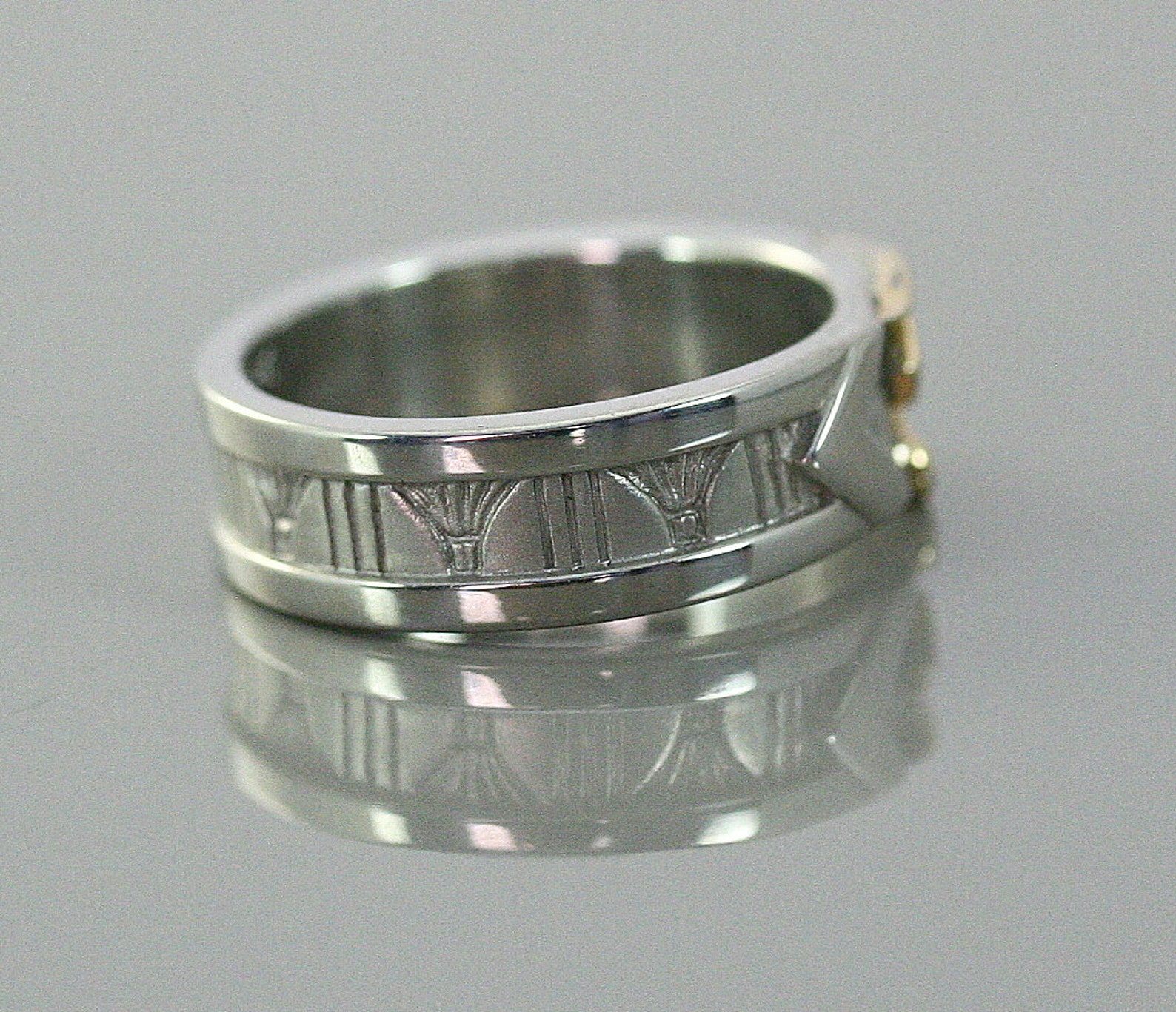 Bague Œil D'Horus & Croix Ankh Rotative – Acier Inoxydable, Anti-Stress, Design Égyptien Élégant Pour Homme Et Femme