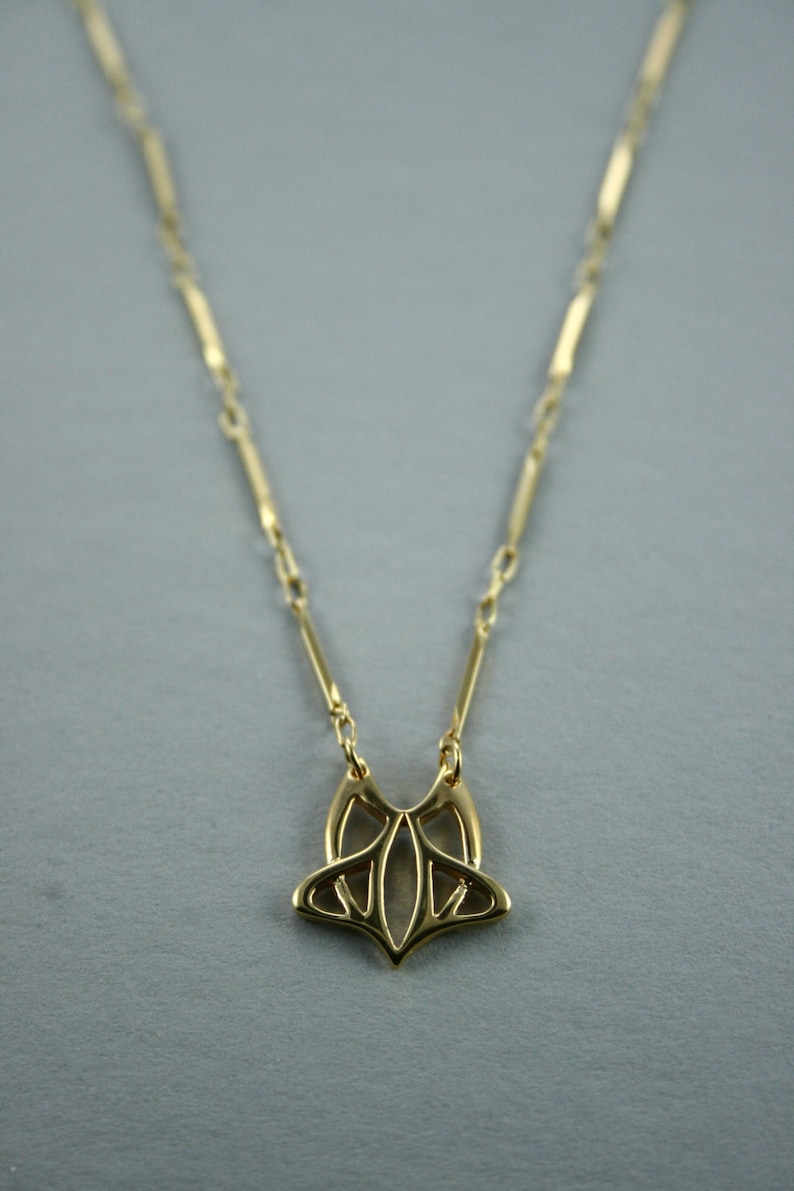 celtic jewelry antique necklace elfic jewelry Art nouveau gold necklace medieval necklace handmade celtic gift celtic gold necklace