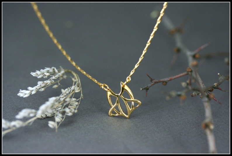 celtic jewelry antique necklace elfic jewelry Art nouveau gold necklace medieval necklace handmade celtic gift celtic gold necklace