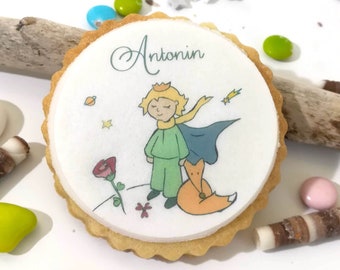 x10 Biscuits sablés personnalisés thème "Petit Prince"