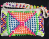 Purse - 60 39 s Look with Neon Beads