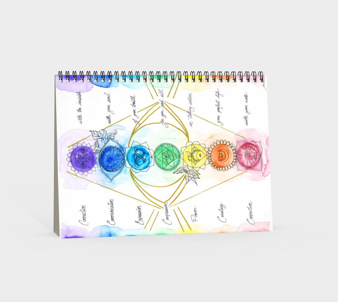 Chakra journal chakra notebook yoga notebook spiritual Etsy