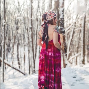 Abito Tie Dye da donna - Abito Tye Dye - Abito con scollo all&#39;americana - Abito Endless Summer - Scollatura sulla schiena - Molto comodo - Taglie: XS-3XL - Boho Chic