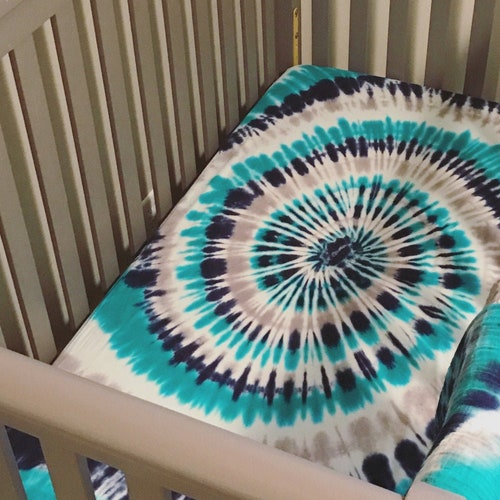 Tie Dye Crib Sheets Tie Dye Sheet Set Tie Dye Baby Blanket Etsy