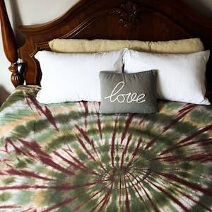 Tie Dye Duvet Cover - Twin, Full, Queen, King, California King - Handmade - Michigan Made - Hippie - Colors do not fade