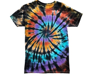 Handmade Tie Dye Cotton T-Shirt - Unisex Hippie Style (Sizes S-5XL)