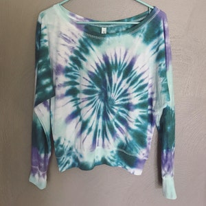 Tie Dye Women's Long Sleeve Flowy off the Shoulder - Etsy