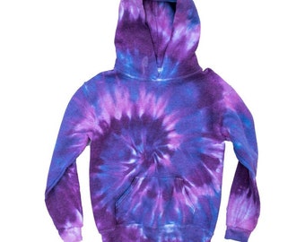 Tie Dye Hoodie - Tie Dye Sweatshirt - Kid's Tie Dye Hoodie - Tie Dye Baby Hoodie - Women's Tie Dye Hoodie - Sizes: XS & L - Hippie