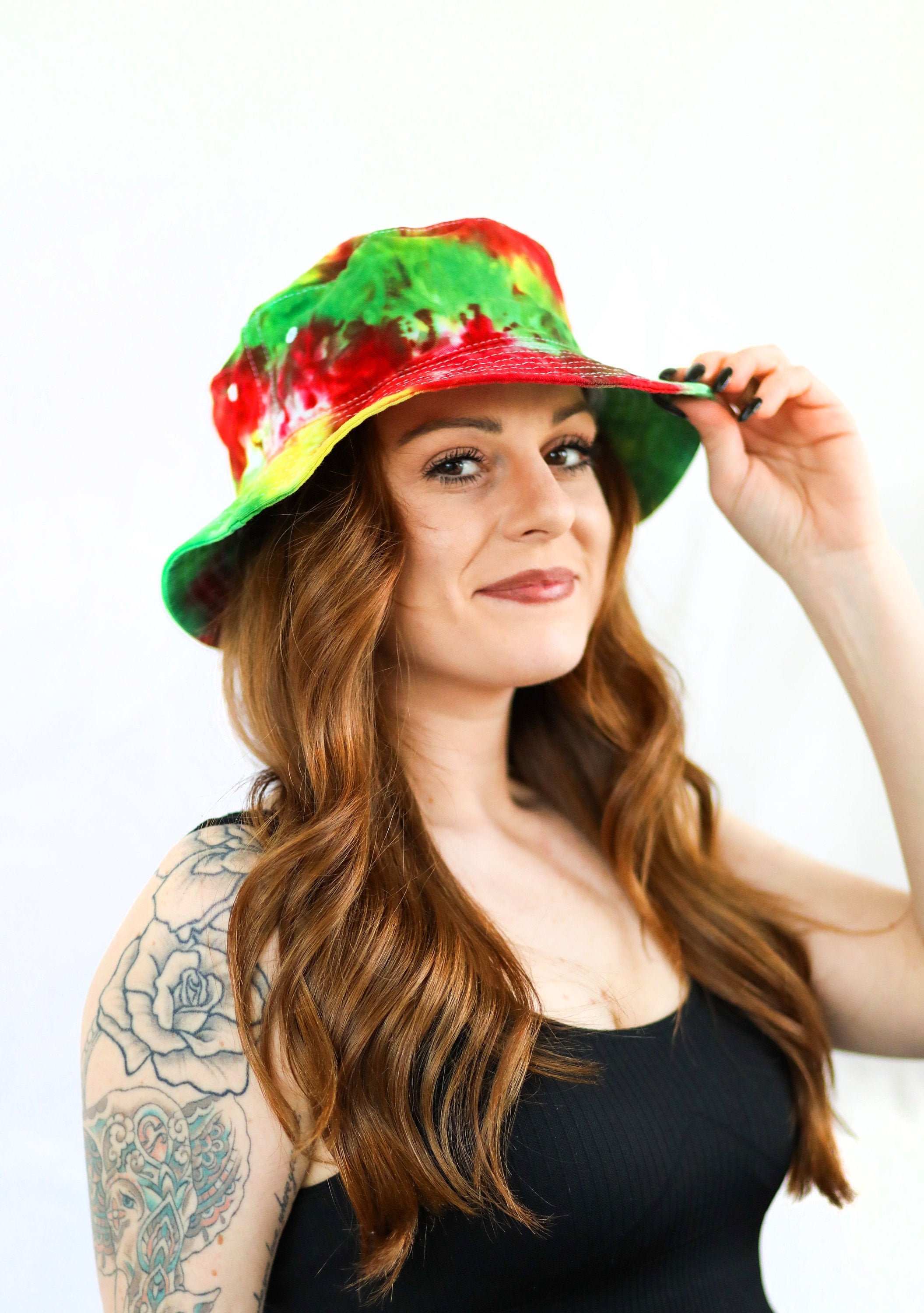 Tie Dye Bucket Hat Tie Dye Cap Spiral 