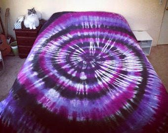 Tie Dye Bedding - Tie Dye Duvet Cover - Hippie Bedding - Boho Bedding - Handmade - Michigan Made - Sizes: Twin - California King