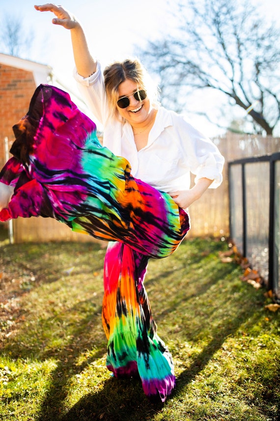 Flare tie online dye