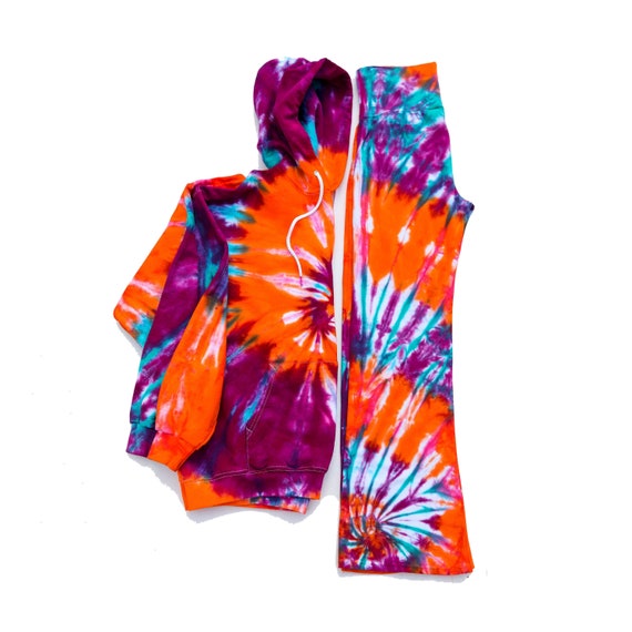 Tie Dye Yoga Pants \u0026 Hoodie Set Tie Dye 