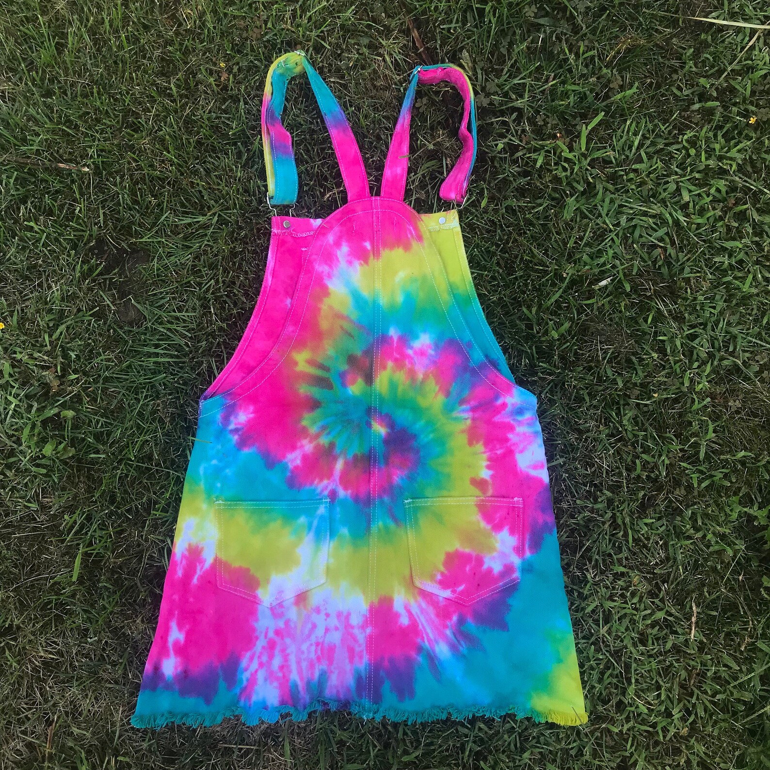 Tie Dye Overall Dress Tie Dye Overalls Women's Overall Etsy