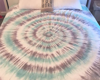 Tie Dye Bedding - Tie Dye Sheets - Tie Dye Duvet Cover - Tie Dye Pillow Case - Tie Dye Body Pillow Case - Michigan - Custom Tie Dye Bedding