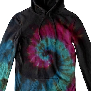 Tie Dye Hoodie Kleid - Kapuzen Pullover Kleid - Damen Hoodie Kleid - Tie Dye Kleid - Damen Hoodie Kleid - Größen: XS-2XL