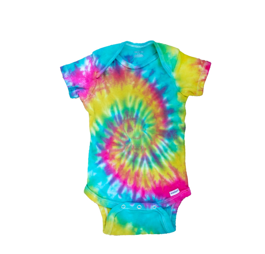 Tie Dye Baby Onesie Tie Dye Baby Bodysuit Handmade Baby Etsy