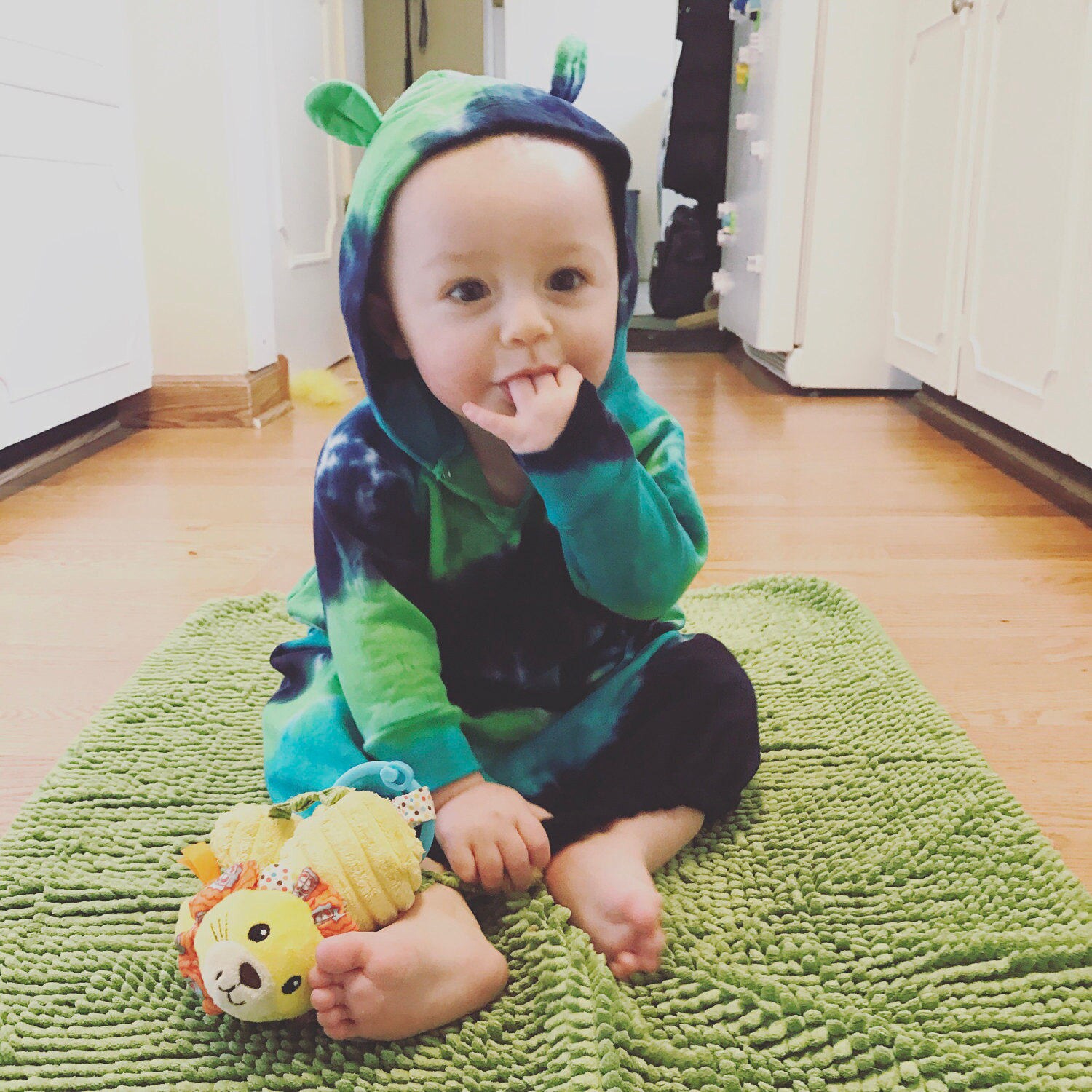 hooded fleece onesie baby