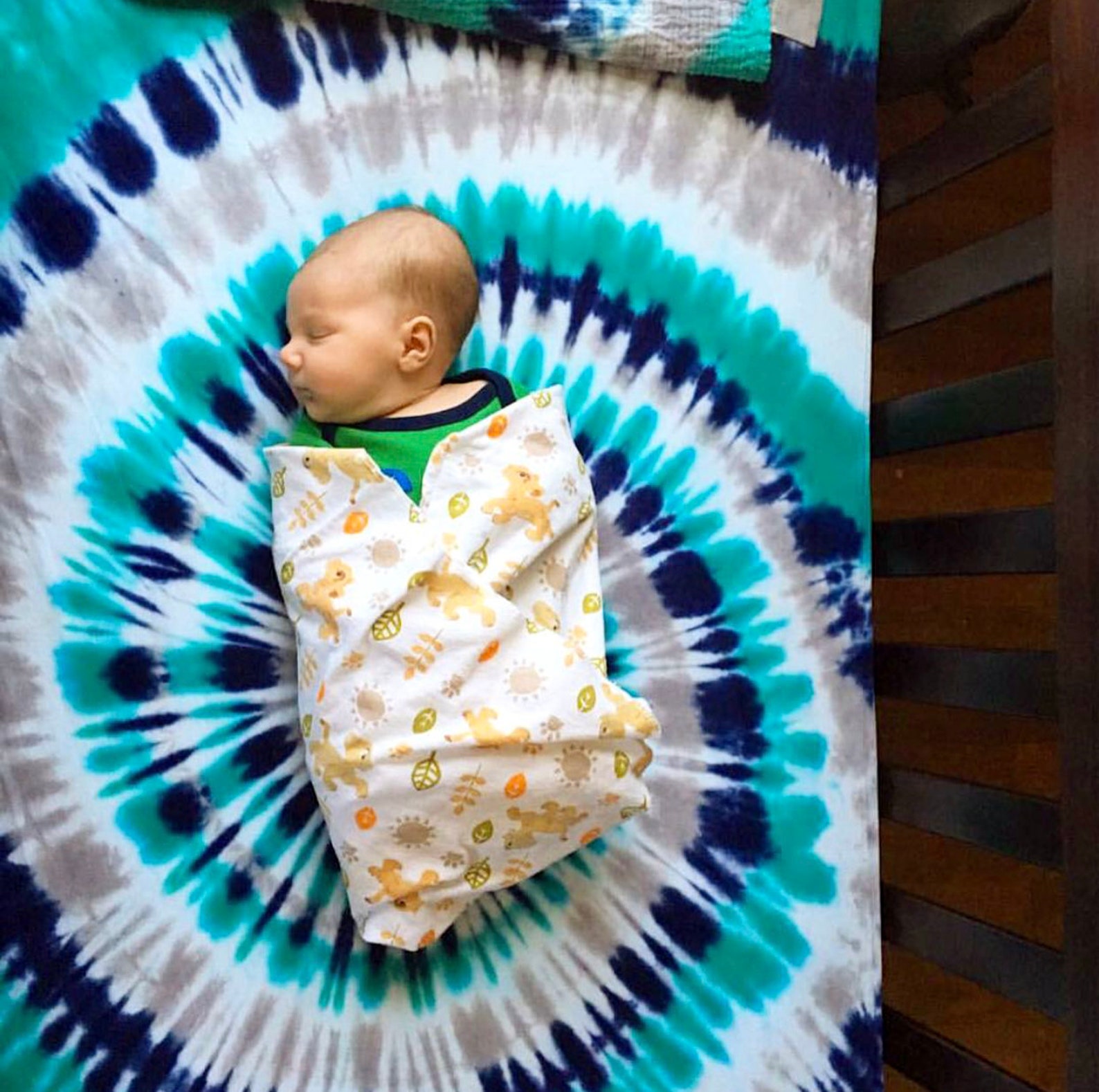 Tie Dye Crib Sheets Tie Dye Sheet Set Tie Dye Baby Blanket Etsy