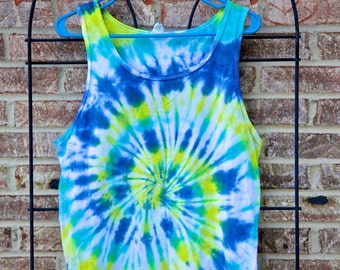 Size: Medium - Tie Dye Tank Top - Men's Tie Dye Tank Top - Women's Tie Dye Tank Top - Hippie - Summer Tank Top - Michigan made