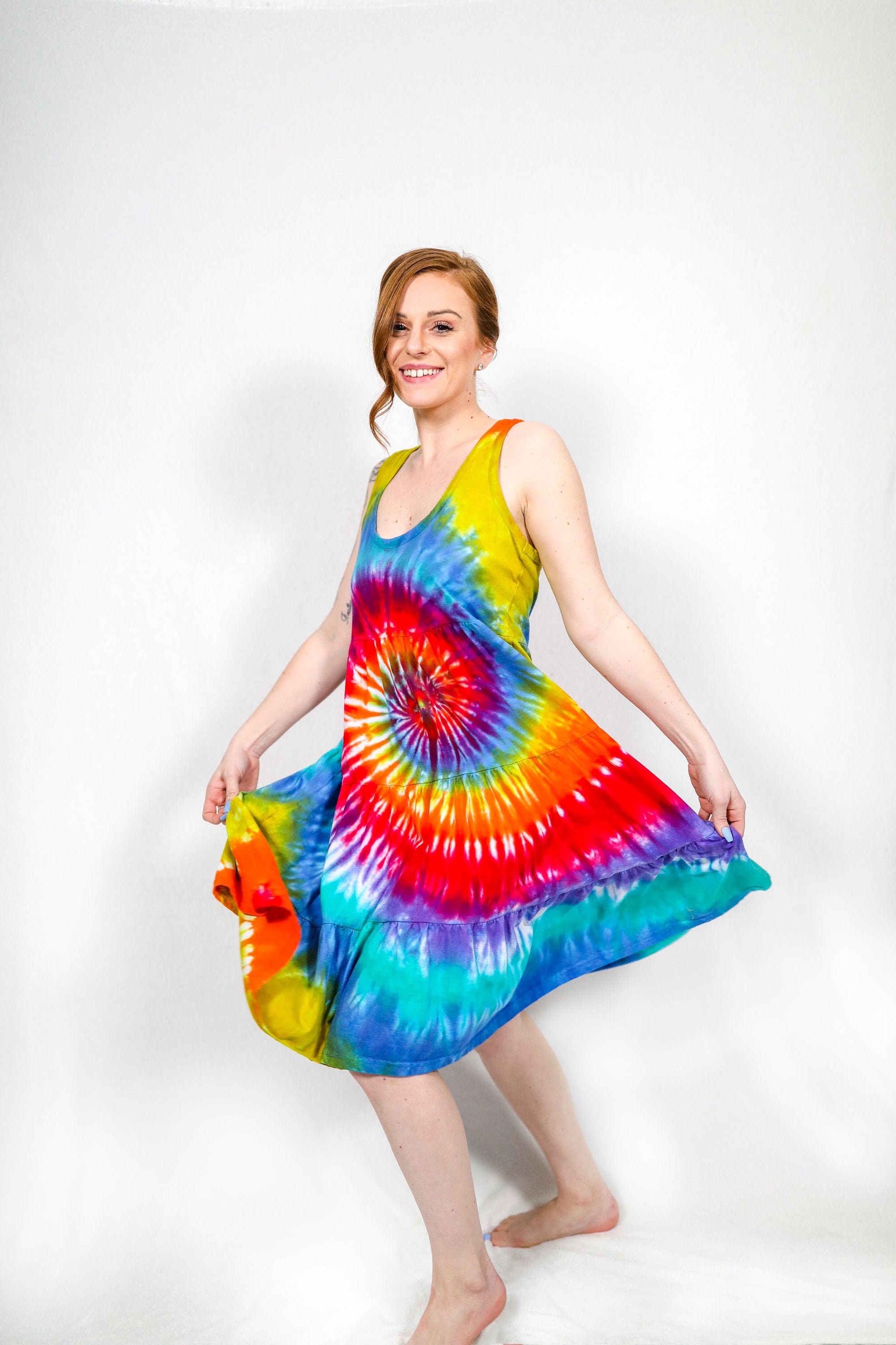 Tie Dye Women's Dress Tye Dye Dress ...