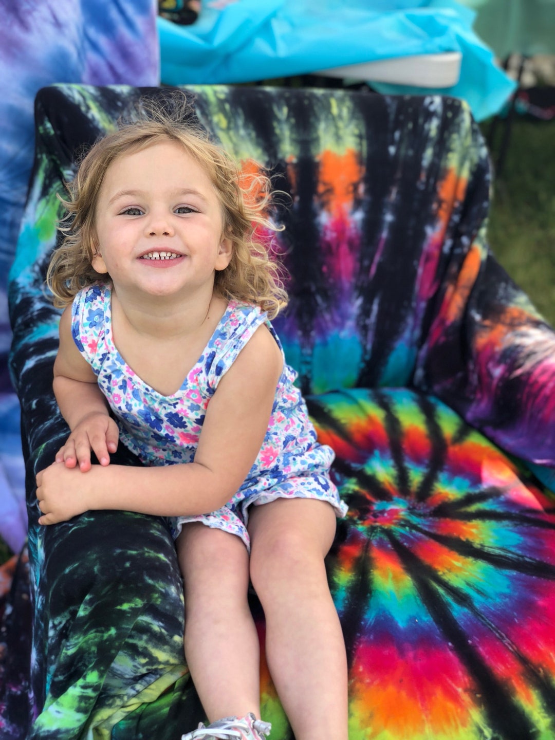 Tie Dye Couch Slipcover Tie Dye Chair Tie Dye Loveseat Tie Dye ...