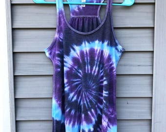 Canotta Tie Dye Racerback – Morbido poliestere/cotone, tinto a mano