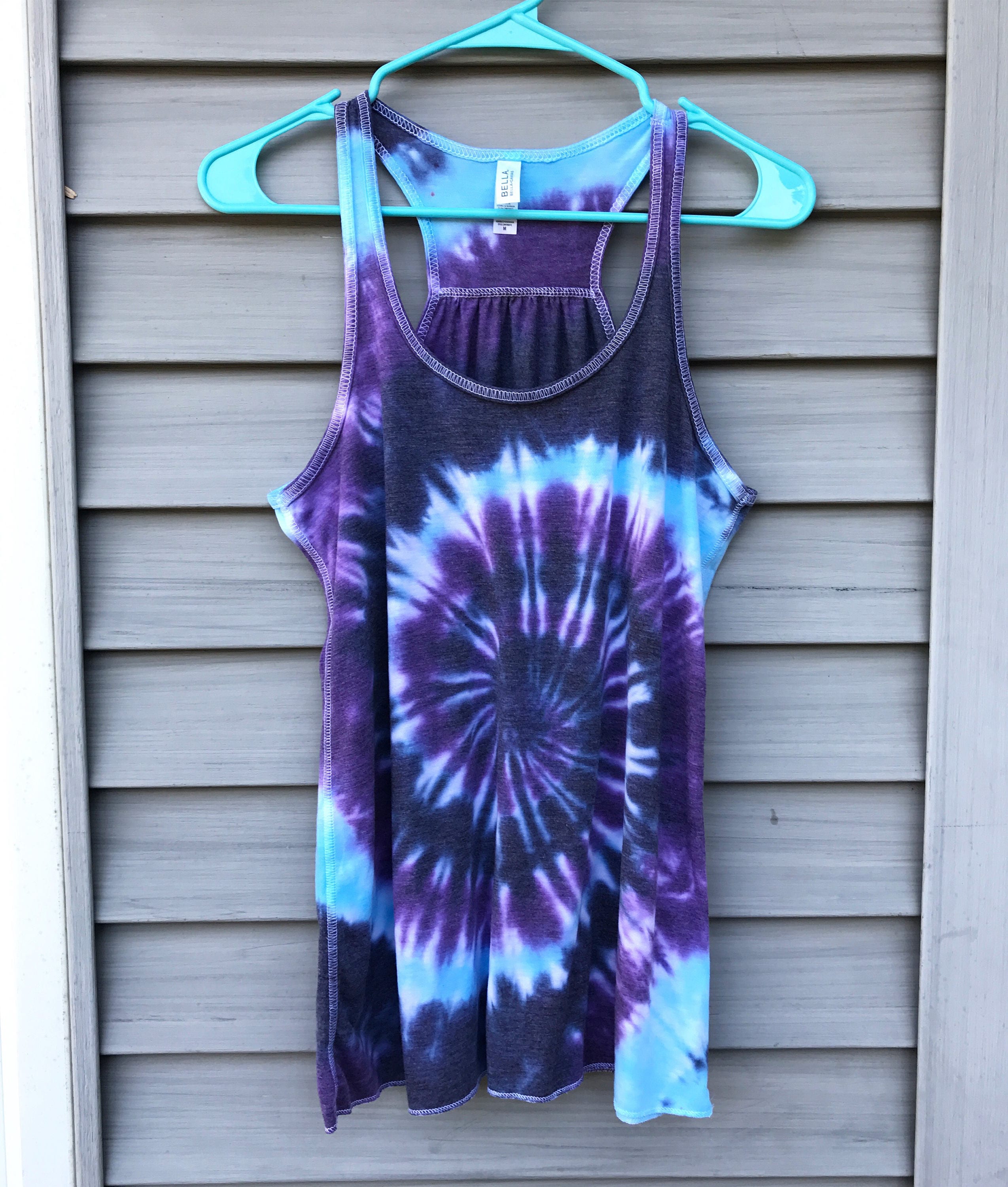 Tie Dye Racerback Tank Top – Soft Poly/cotton, Hand Dyed - Etsy
