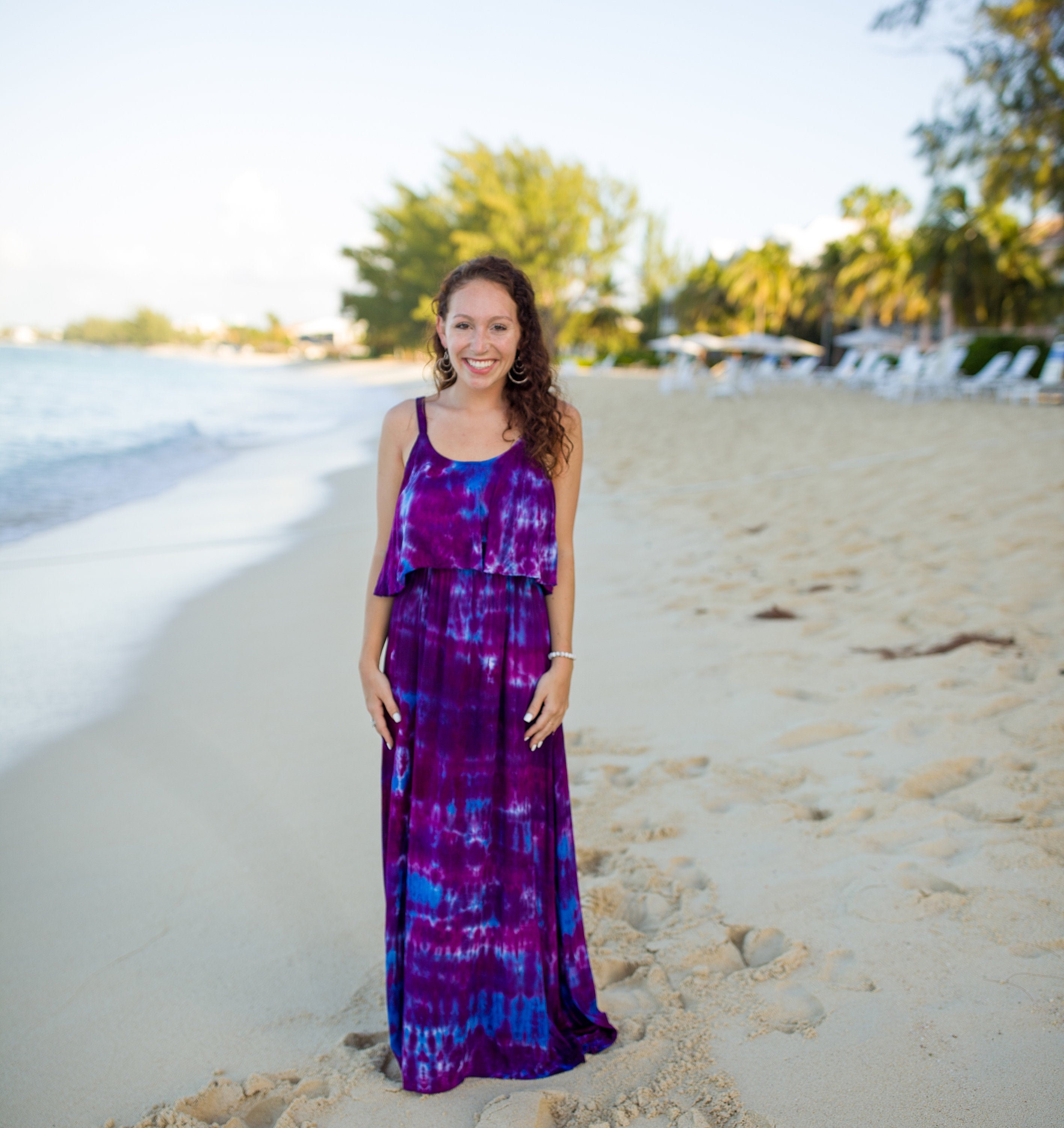 Tie dye beach dress new arrivals