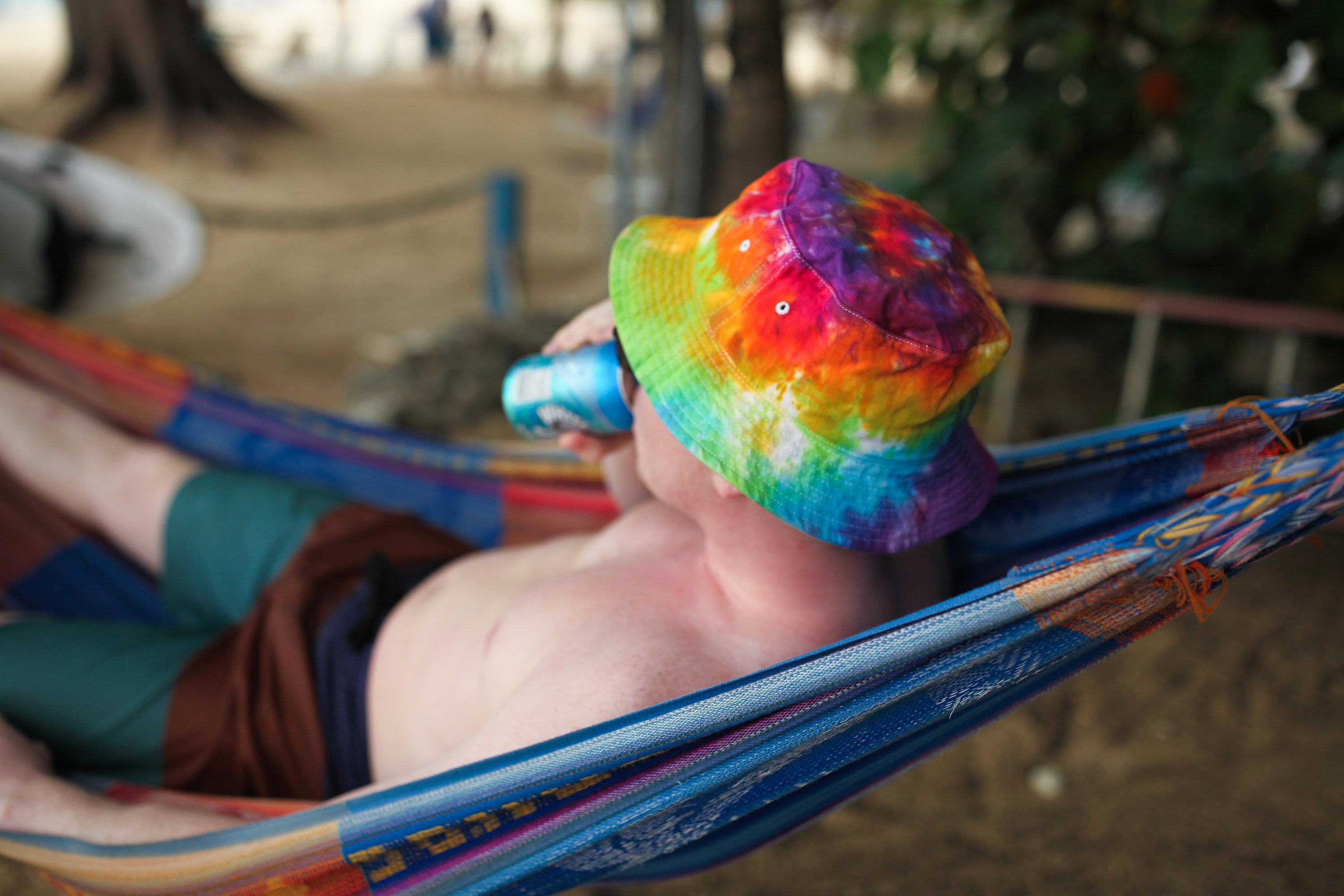 Rainbow Custom Tie Dye Asian American Girl Club Bucket Hat Hats + Beanies – Asian American Girl Club main image 2