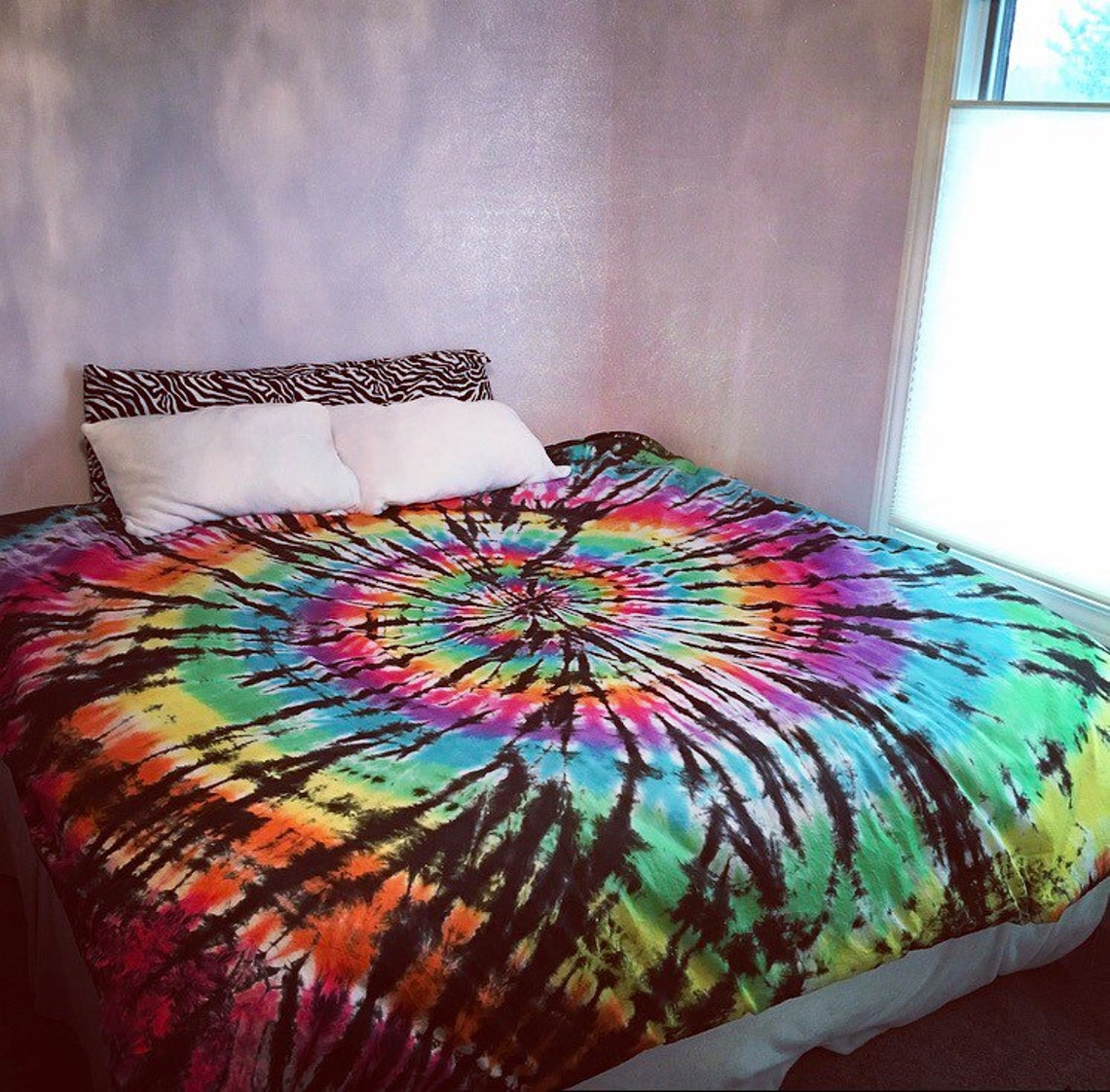Tie Dye Duvet Cover Tie Dye Bedding Hippie Bedding Boho Etsy