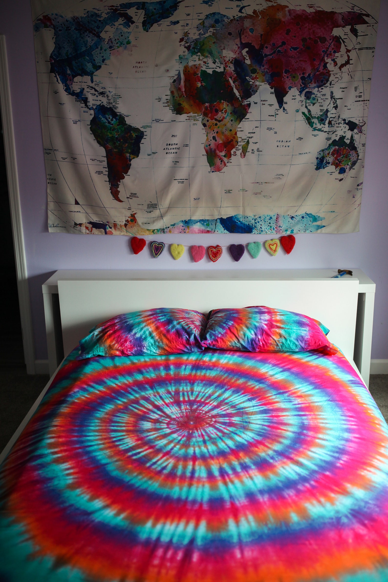 Tie Dye Bedding Tie Dye Sheets Tie Dye Duvet Cover Etsy