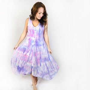 Tie Dye Women's Flowy Summer Dress - Tie Dye Dress - Hippie - Summer Dress - Tie Dye Dress -