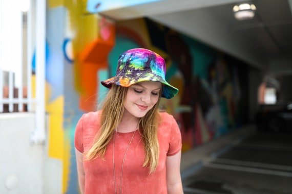 Tie Dye Bucket Hat Tie Dye Cap Spiral 