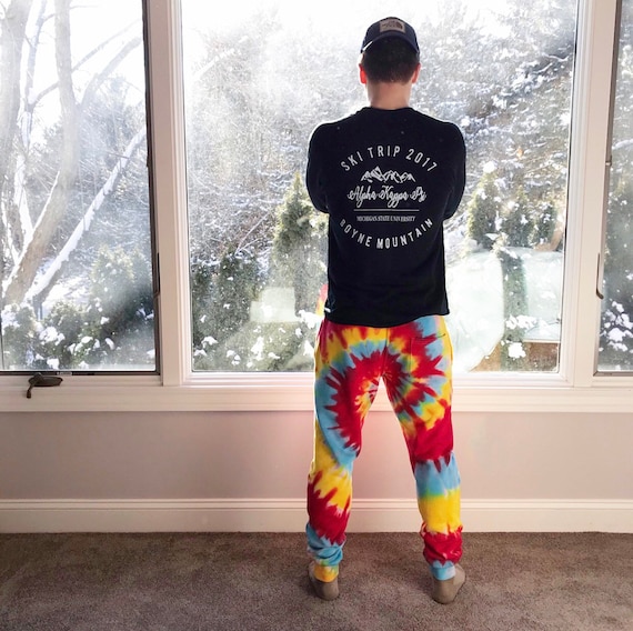 Tie Dye Jogger Men's Tie Dye Sweatpants Men's Tie Dye Joggers