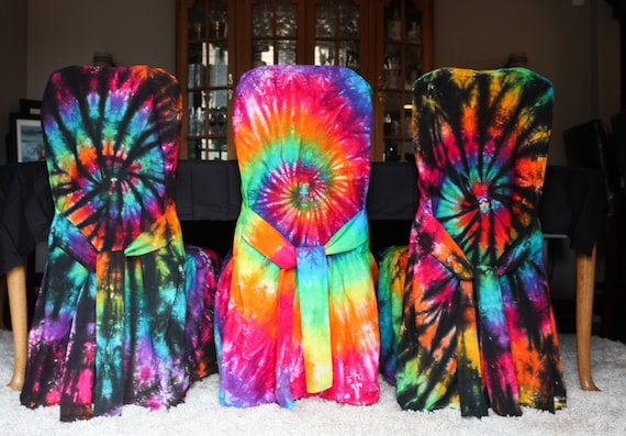 Tie Dye Dining Chair Slipcover, Dining Chair Slipcovers With Ties