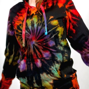 Tie Dye Hoodie - Unisex Tie Dye Sweatshirt - Herren Tie Dye Hoodie - Damen Tie Dye Hoodie - Größen: XS-3XL - Hippie
