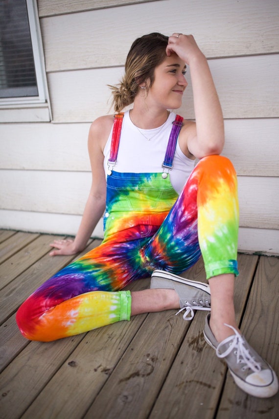 Colorfull Tie Dye Belly Strap Romper