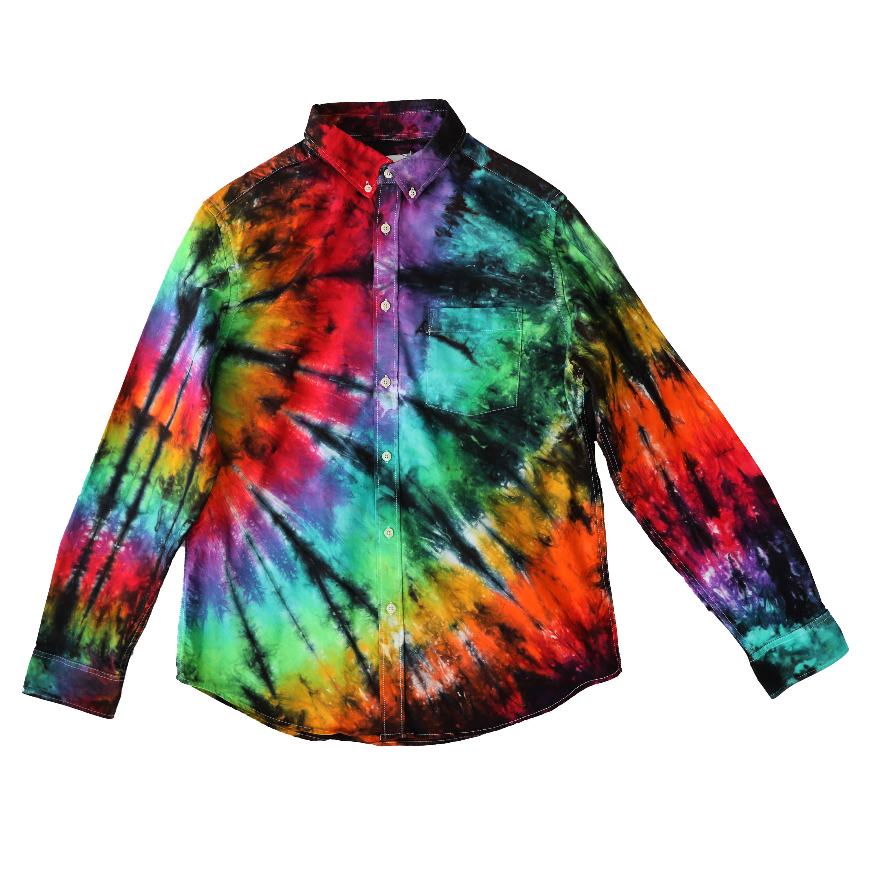 Polo tie dye button down cheap