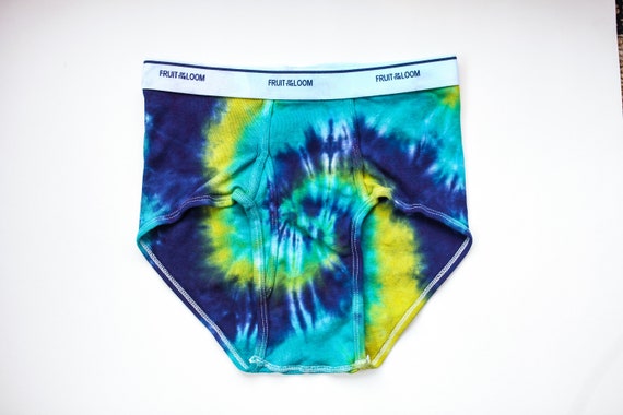 Tie Dye Men's Briefs Tie Dye Underwear Fruit of the Loom Briefs