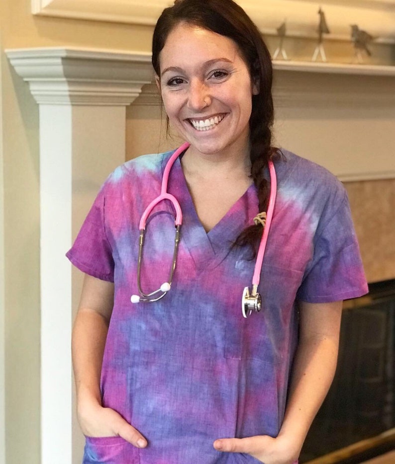 Tie Dye Ultrasoft Scrubs Medical Scrubs Nurse's Etsy