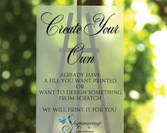 Letrero acrílico personalizado para bodas, impresión UV personalizada, decoración vertical para eventos.