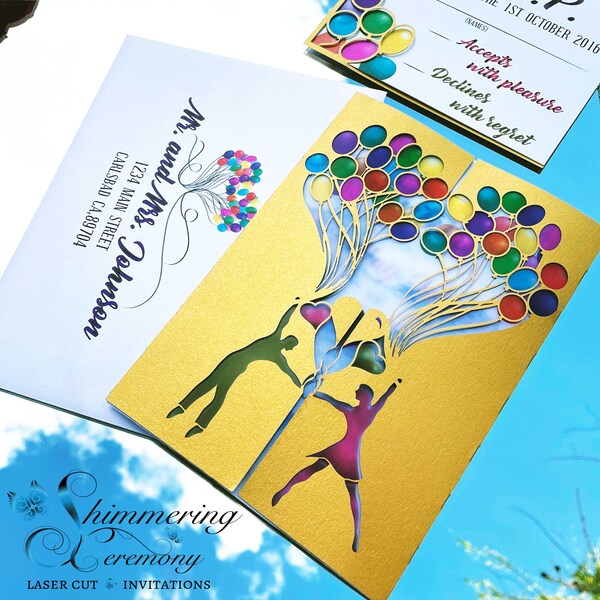 Pixar up Invitation Etsy