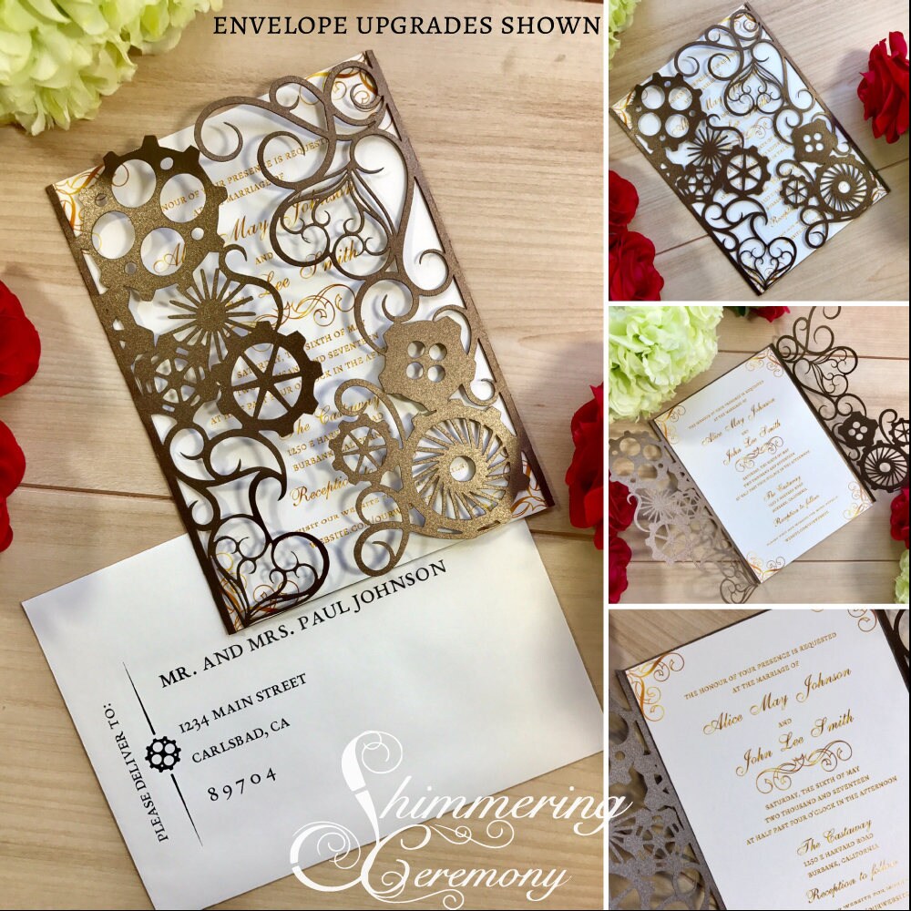 Steampunk Wedding Invitations 3