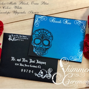Tag der Toten Halloween Dankeskarte Hochzeit Party Karte Besonderes Ereignis