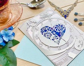 Alice in wonderland laser cut invitation wedding inspired tea party down the rabbit hole and through the looking glass