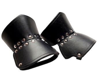 Leather Half Gauntlets / SCA / LARP / Costume