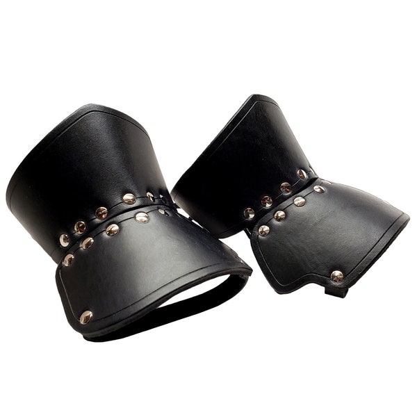 Leather Half Gauntlets / SCA / LARP / Costume