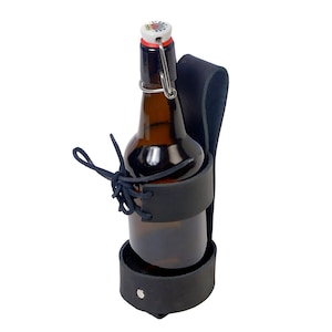 Leather Cup Can Water Bottle Drink Holder