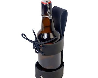 Leather Cup Can Water Bottle Drink Holder